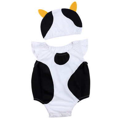 

Cute Baby Clothes Cartoon Baby Boy Girl Rompers Cotton Animal Infant Jumpsuit Hat Set Newborn Baby Costumes