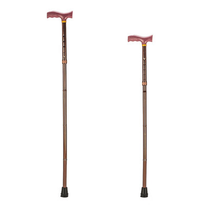 

Aluminum Metal Walking Stick Easy Adjustable Folding Collapsible Travel Cane