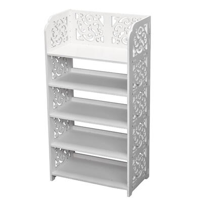 

5 Tier Corner Storage Organizer Standing Shoe Rack Shelf Cabinet Space Saving