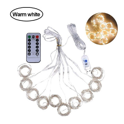 

3000MM3000MM 300LEDs USB Curtain Light Copper Wire 8 Modes Lamp String Lights with RF Remote