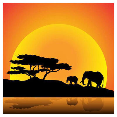 

5D DIY Full Drill Diamond Painting Sunset Cross Stitch Mosaic Kit Decor