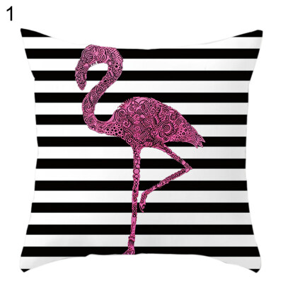 

45x45cm Flamingo Soft Throw Pillow Case Cushion Cover Sofa Bed Car Home Decor