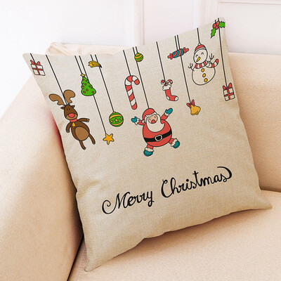 

Tailored Christmas Home Decor Cushion Cover Graffi Style Throw Pillowcase Pillow Covers