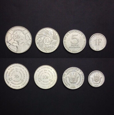 

4 PCS SET Coins of Burundi