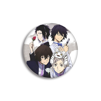 

1Pc Anime Bungo Stray Dogs Cosplay Badge Atsushi Brooch Pin Dazai Osamu Brooch Pins For Backpack Clothes