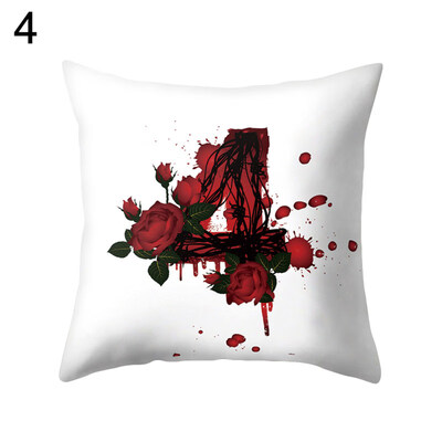 

Rose Number Figure Pillow Case Cushion Cover Sofa Bed Car Cafe Office Decoration