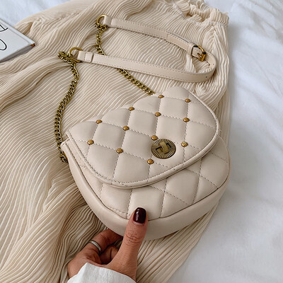 

Ins summer popular rhomboid chain bag advanced feeling oblique carry bag girl 2019 new fashion single shoulder girl bag tide