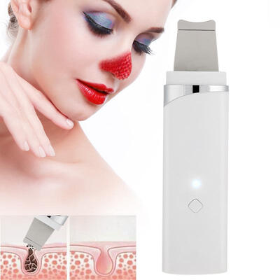

Greensen Ultrasonic Vibration Skin Scrubber Instrument Ion Cleansing Spatula Blackhead Grease Removal