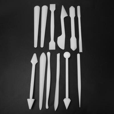 

Greensen 12pcs Pottery Sculpture Tools Set Clay Sculpting Carving Modeling Hand Chisel Tool