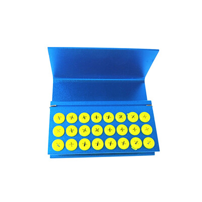 

24 Holes Dental Drill Bit Holder Aluminum Block for HighLow Speed Burs Disinfection Dental Handpiece Holder