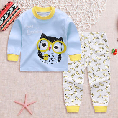 

2pcs Cute Casual Boys Clothes Set Long Sleeve T-shirt Pants Loose Outfits