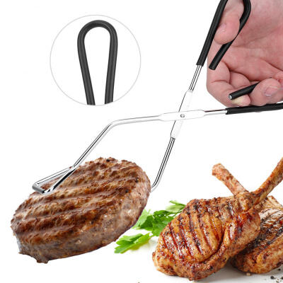 

Greensen New Metal Buffet Barbecue Cooking Tongs BBQ Steak Meat Food Salad Clip