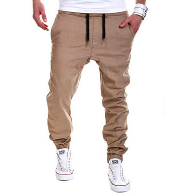 

Mens Designer Chinos Cargo Combat Trousers Elasticated Pants All Waists