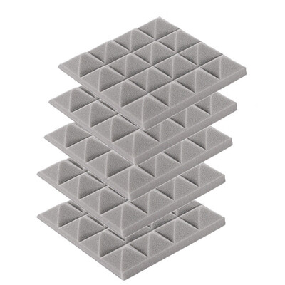 

Toponeto 5Pcs Acoustic Foam Panel Sound Stop Absorption Sponge Studio KTV Soundproof