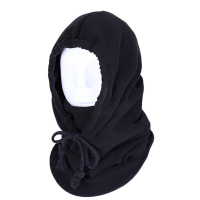

Fleece Winter Tactical Heavyweight Balaclava Black Neck Face Mask Hood Hat Ski