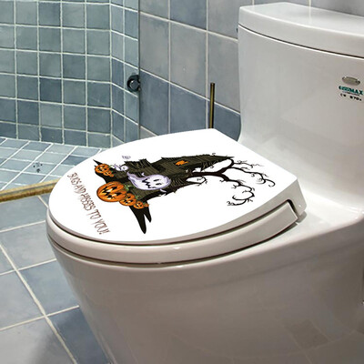 

〖Follure〗Hallowmas Toilet Seat Wall Sticker Decals Vinyl Art Wallpaper Removable Decor