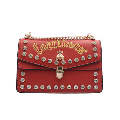 

Tide letter Korean version of the wild Messenger box small square bag