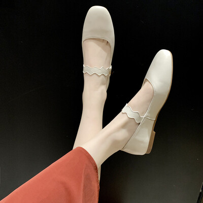 

Single-shoe Autumn Style Flat-soled&Soft-skinned Grandma Mary Jane Shoes Retro-archaic Shallow-mouthed Fairy Soft-soled Bean