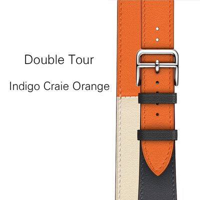 

Kebitt genuine leather men women double tour band For apple watch series 5 4 3 2 1 iwatch strap 38 40MM 42 44mm