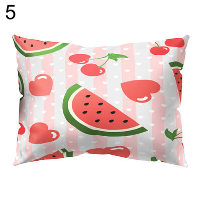 

Colorful Fruit Printed Throw Pillow Case Sofa Bed Cushion Cover Home Decor