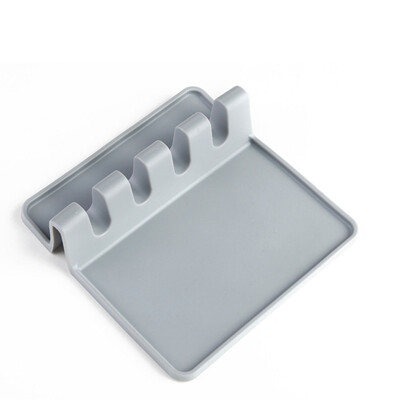

Silicone Kitchen Utensil Holder Soup Spoon Shovel Pad - Spoon Rack Home New