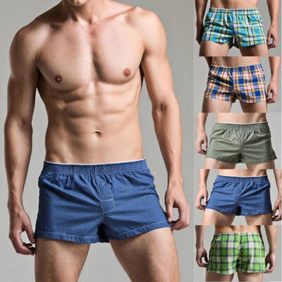 

Men&39s Boxer Shorts Underwear Check Plain Stripe Cotton Boxers Briefs  L XL XXL