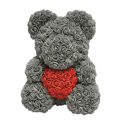 

Love Heart Foam Rose Flower Lovely Bear Valentine\s Day Birthday Romantic Gift