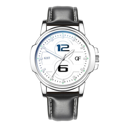 

Gobestart Hot Man Leather Watch Whatever Late Anyway Letter Watches New Pointer glow