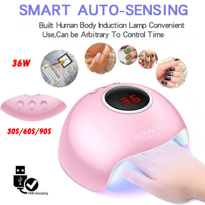 

Toponeto LED UV Nail Gel Curing Lamp Light Nail Gel Polish Dryer Nail Art Machine 36W