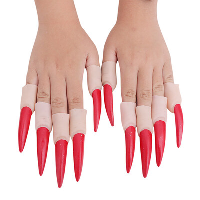 

Tailored 10pcs Zombies Witch Fake Finger Nail Set Halloween Masquerade Finger Nails