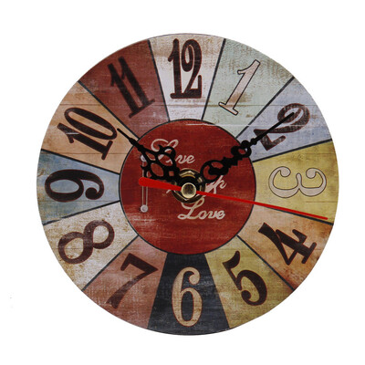 

Siaonvr Vintage Style Antique Wood Wall Clock for Home Kitchen Office