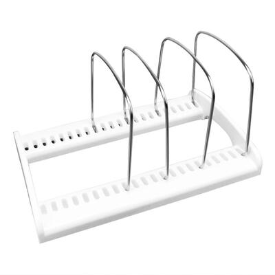 

Kitchen Shelf Pot Lid Rack Cutting Board Holder Stainless Storage Dish Rack