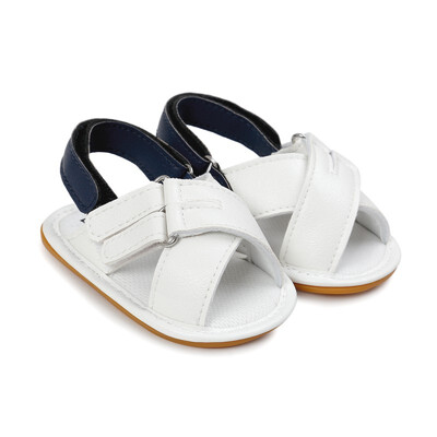 

Summer Baby Newborn Infant Toddler Mixed Colors Buckle Cross Beach Rubber Kids Soled Sandals Shoe
