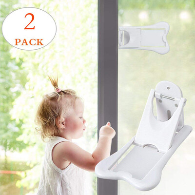 

〖Follure〗2Pcs Sliding Door Lock for Child Safety Baby Proof Doors & Closets Childproof y