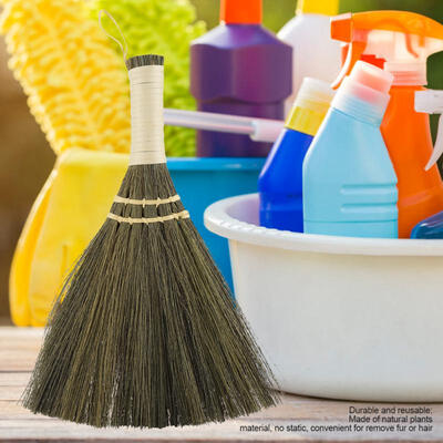 

Greensen Household Manual Straw Braided Small Broom Handmade Dust Floor Cleaning Sweeping Broom Soft Hos