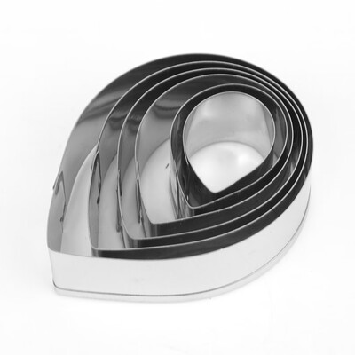 

6pcs Rose Petals Stainless Steel Cutter Set for Cake Decorating Tools