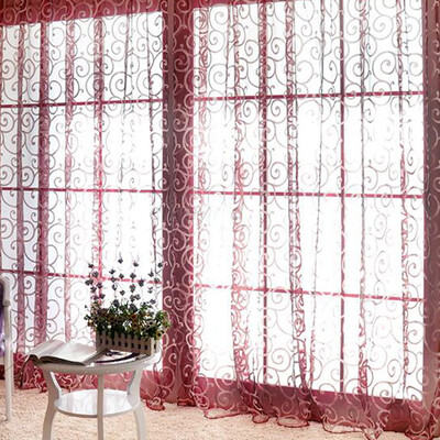 

Yarn Window Tulle Curtains Window Voile Curtains for Living Room Kitchen