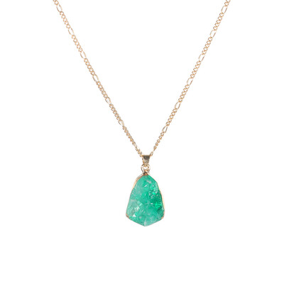 

Women Necklace Simple Water Drop Irregular Crystal Gold Necklace Lady Exquisite Wedding Party Valentines Day Gift Accessories