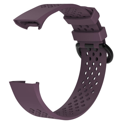 

For Fitbit Charge 3 Watch Band Replacement Silicone Breathable Wrist Bracelet