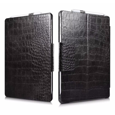 

New Universal Crocodile Pattern Genuine Leather Flip Case For Surface Pro 456 Crocodile Grain Cowhide Leather Flip Case