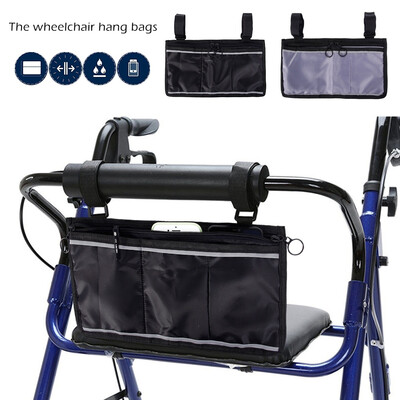 

Wheelchair Storage Bag Portable Stroller Hanging Bag Large Capacity Storage Bags