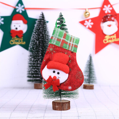 

Toponeto Christmas Santa Socks Cute Ornaments Festival Party Xmas Tree Hanging Decoration