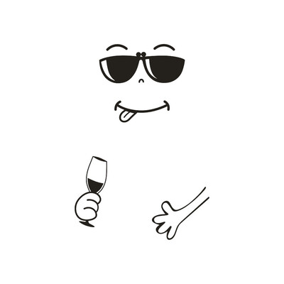 

〖Follure〗Cute Sticker Fridge Happy Delicious Face Kitchen Fridge Wall Stickers Art