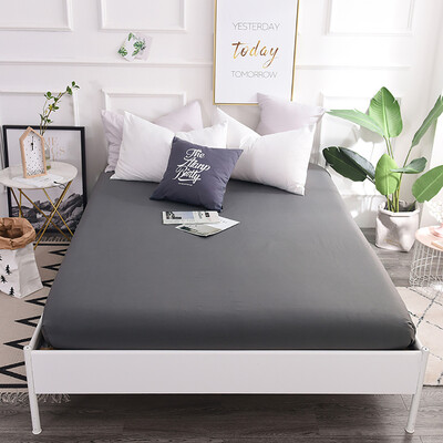 

Toponeto Fitted Sheet Bedding Cover Bed Sheet Soft Comfort Solid Color