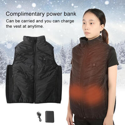 

Greensen USB Electric Heating Vest Temperature Adjustment Winter Warm Up Jacket Electric Vest Heated Jacket