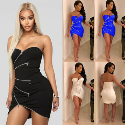 

Womens Bandage Bodycon Sleeveless Evening Party Cocktail Club Short Mini Dress