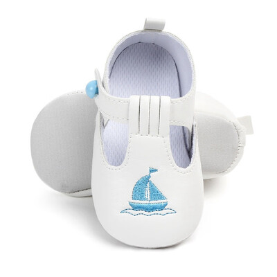 

Newborn Baby Button PU Leather Shoes Kid Girls Boy Cute Boat Bear Animal First Walkers Shoes Autumn Shoes 0-18M