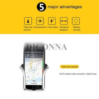 

U-type Gravity Car Phone Holder Air Outlet Mount Automatic Load-bearing Induction Navigation Bracket Gravity Holder