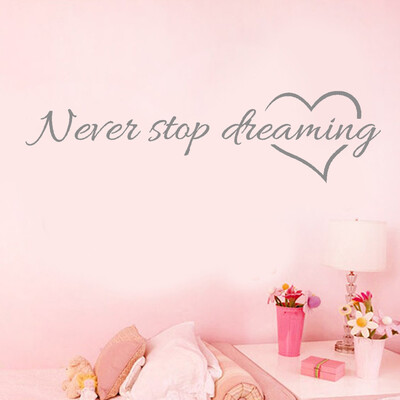 

〖Follure〗Never Stop Dreaming Removable Art Vinyl Mural Home Room Decor Wall Stickers