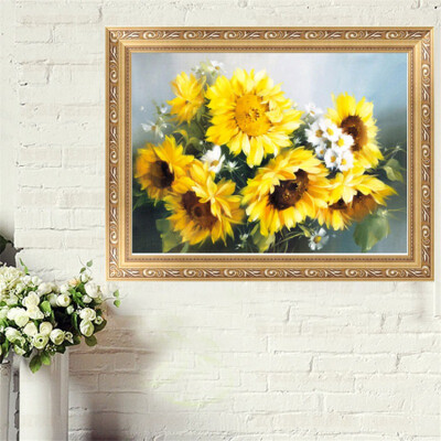 

5D DIY Diamond Embroidery Sunflowers Painting For Cross Stitch Home Decor Rhinestone Embroidery